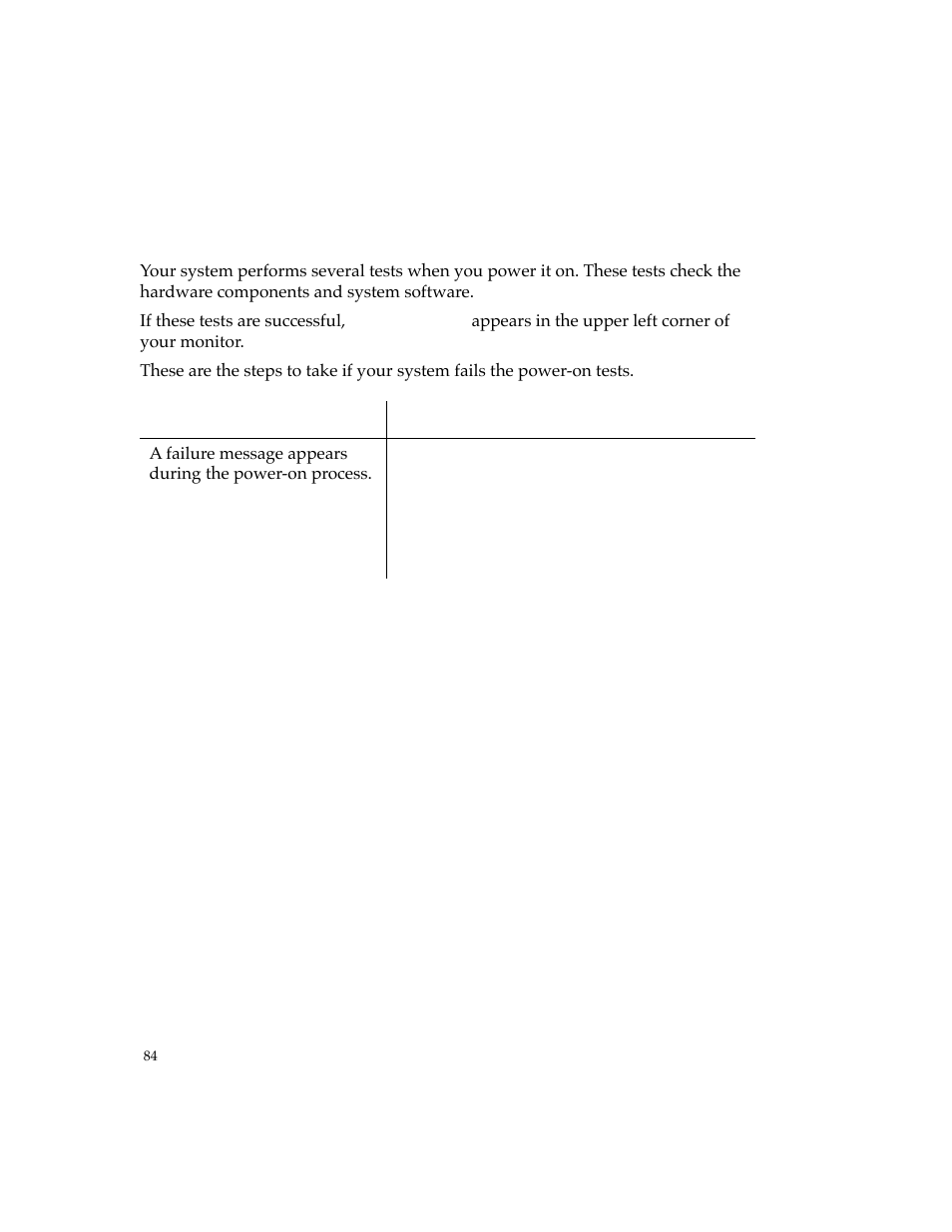 System fails power-on tests | PictureTel 4500 User Manual | Page 90 / 114