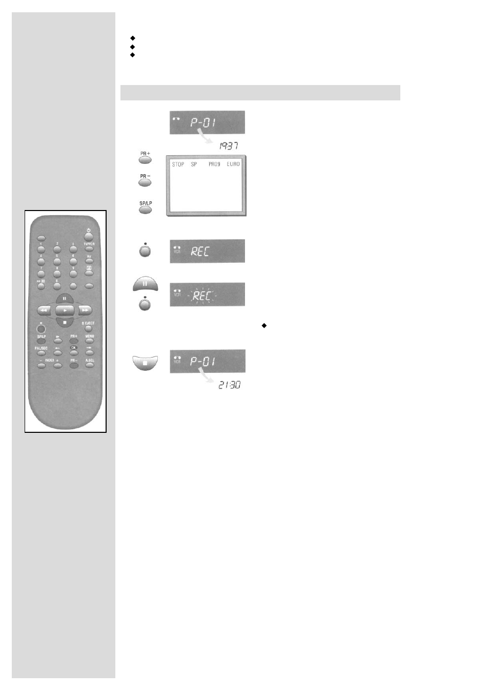 Simple recording | Palsonic VCR2120 User Manual | Page 10 / 25