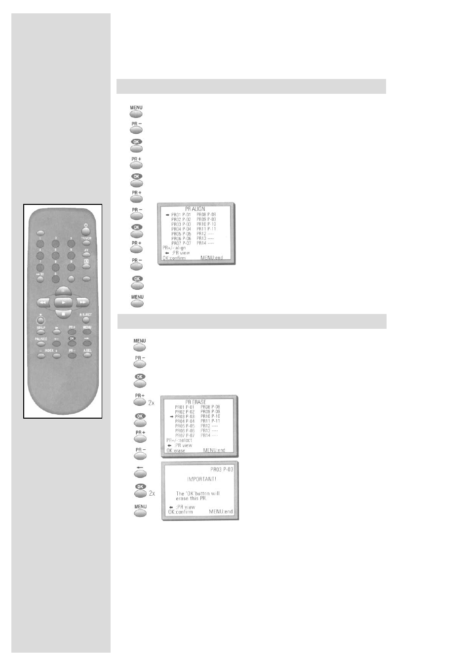 New stations | Palsonic VCR2120 User Manual | Page 18 / 25