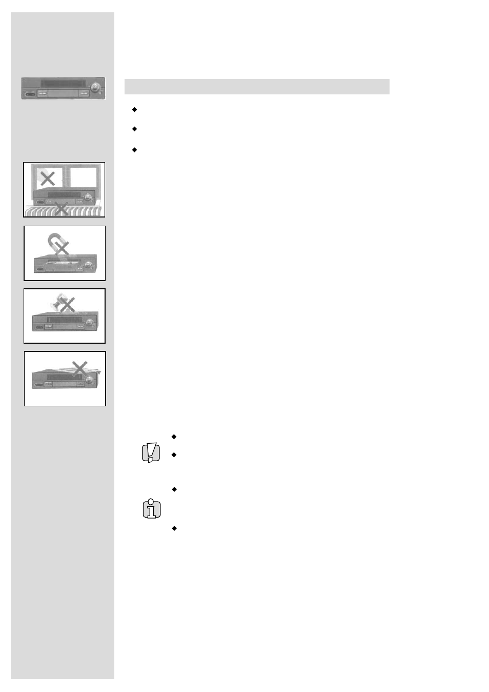 Precautions | Palsonic VCR2120 User Manual | Page 2 / 25