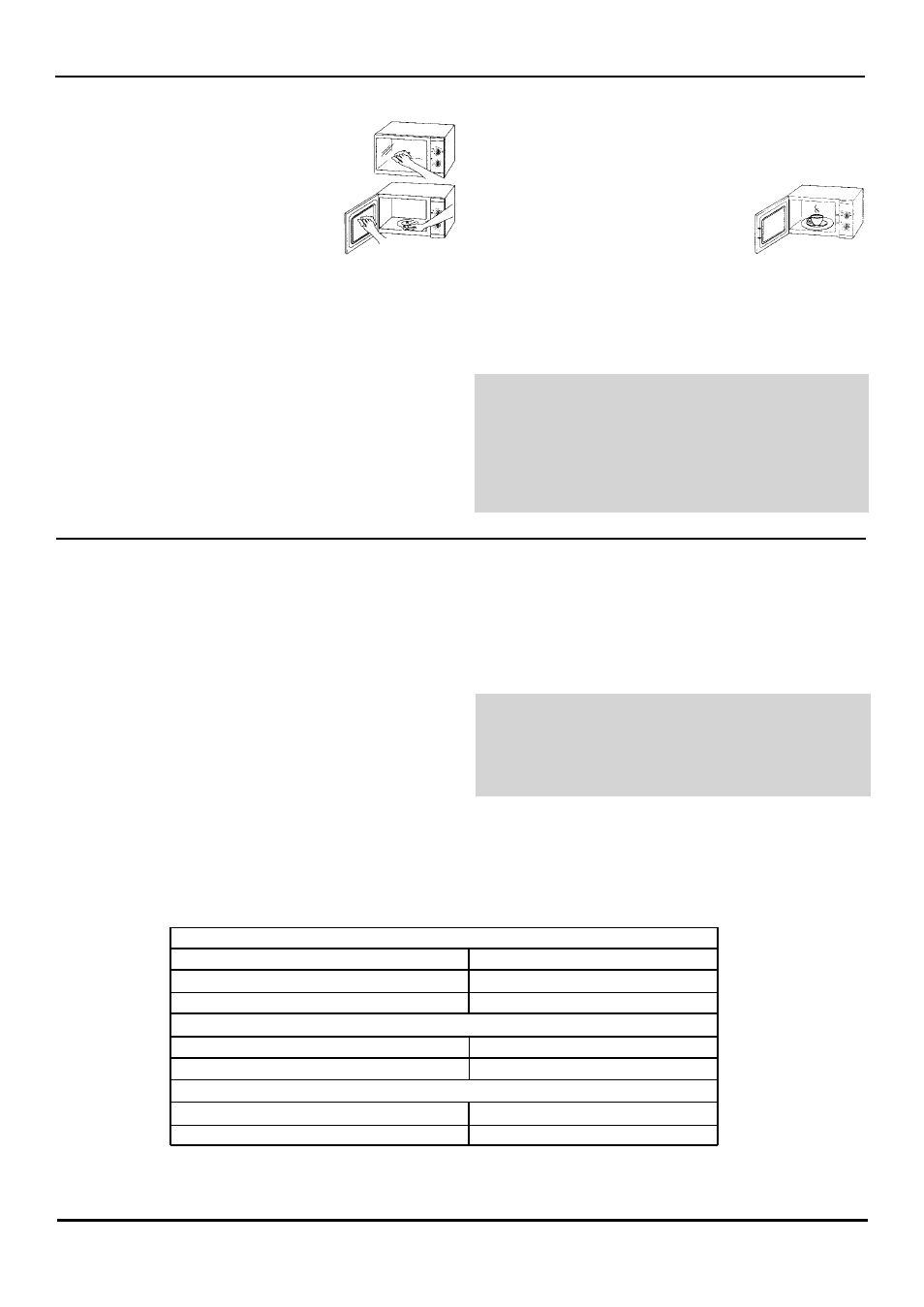 Maintenance, Service, Technical specifications | Warning | Palsonic PMO-500 243 User Manual | Page 13 / 14