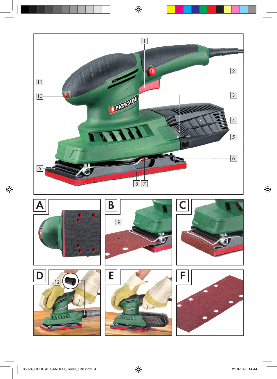 Ab c, De f | Parkside PSS 250 User Manual | Page 3 / 13