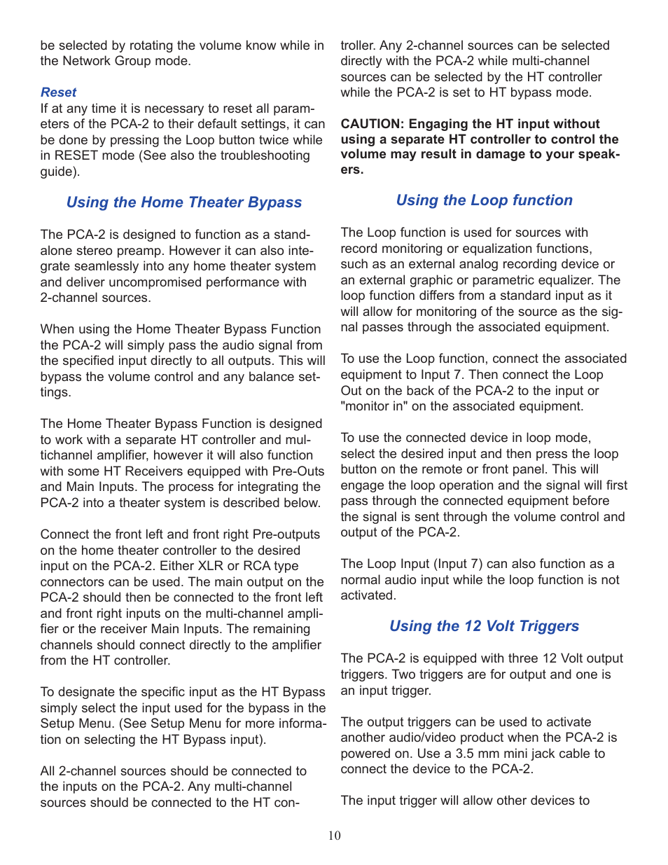 PS Audio PCA-2 User Manual | Page 10 / 16