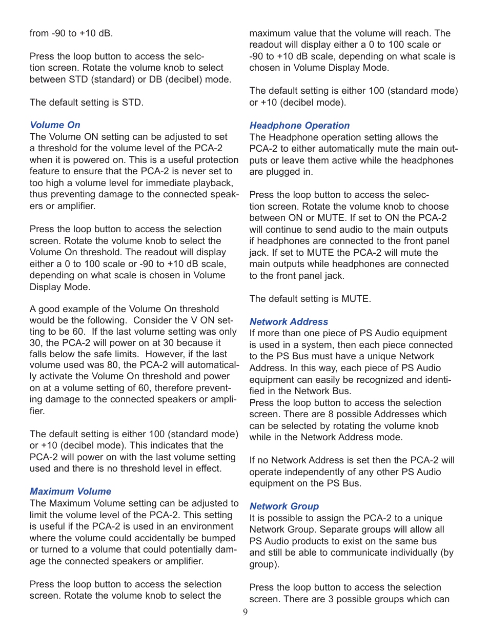 PS Audio PCA-2 User Manual | Page 9 / 16