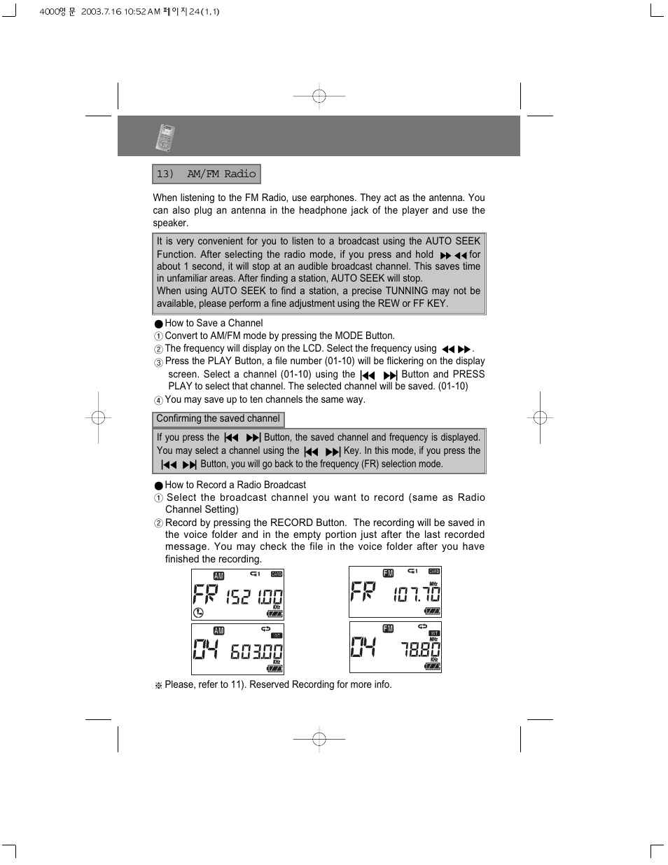 Radio yourway, Series | PoGo Products PRY900M2 User Manual | Page 24 / 42