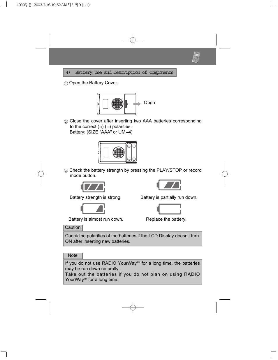 Radio yourway, Series | PoGo Products PRY900M2 User Manual | Page 9 / 42