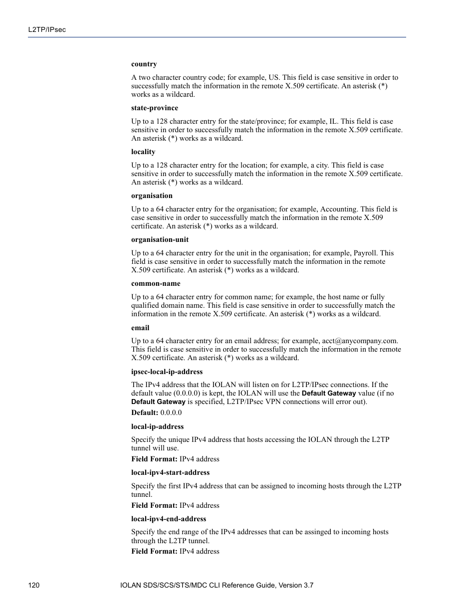 Perle Systems IOLAN SDS User Manual | Page 120 / 162