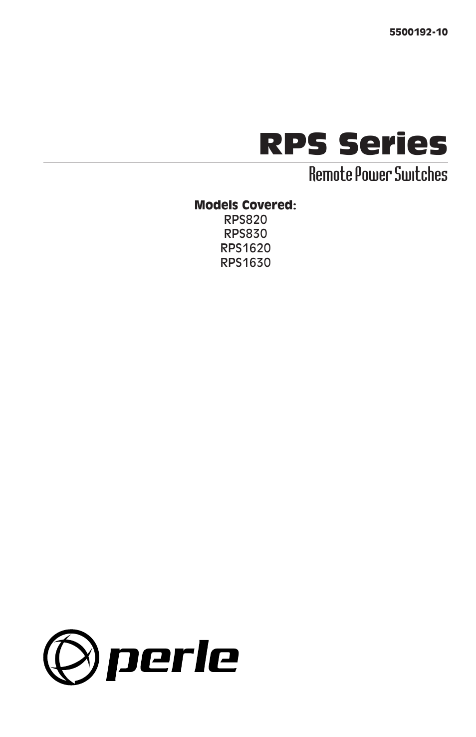 Perle Systems RPS830 User Manual | 8 pages