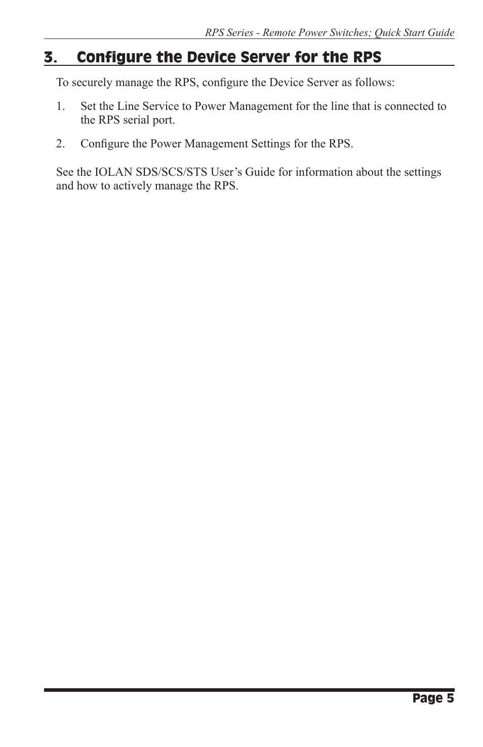 Configure the device server for the rps | Perle Systems RPS830 User Manual | Page 5 / 8