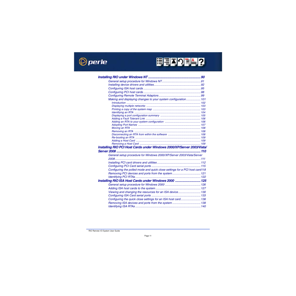 Perle Systems RIO 5500036-17 User Manual | Page 11 / 327