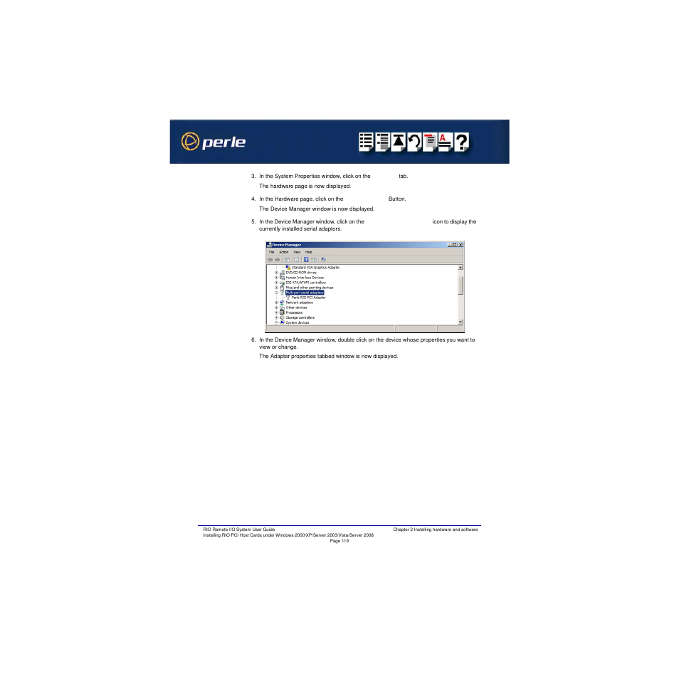 Perle Systems RIO 5500036-17 User Manual | Page 119 / 327