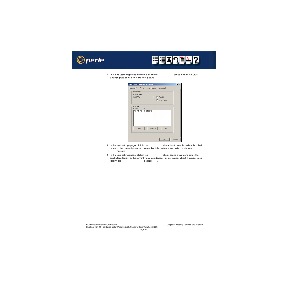 Perle Systems RIO 5500036-17 User Manual | Page 120 / 327