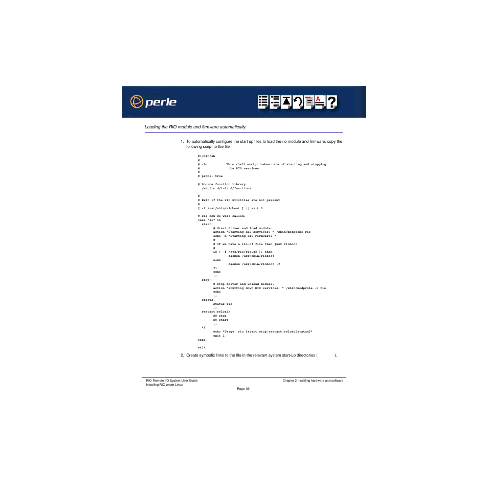 Loading the rio module and firmware automatically | Perle Systems RIO 5500036-17 User Manual | Page 151 / 327
