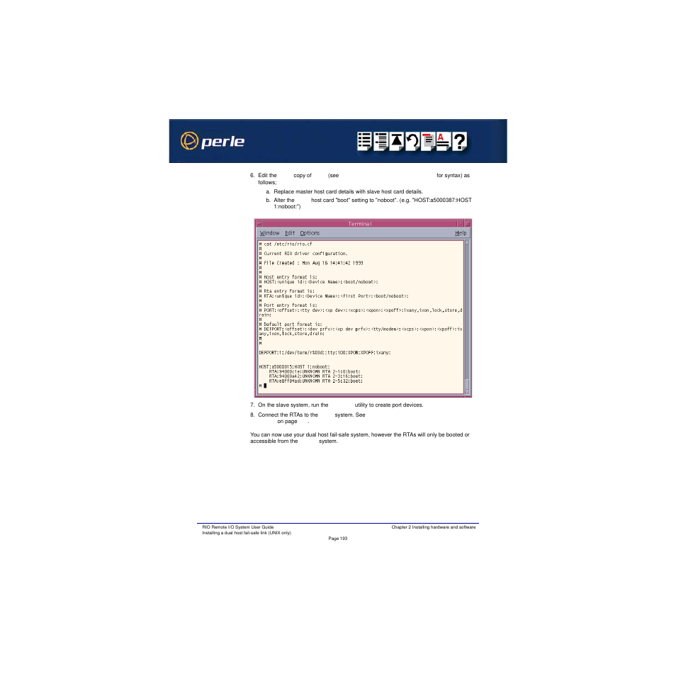 Perle Systems RIO 5500036-17 User Manual | Page 193 / 327