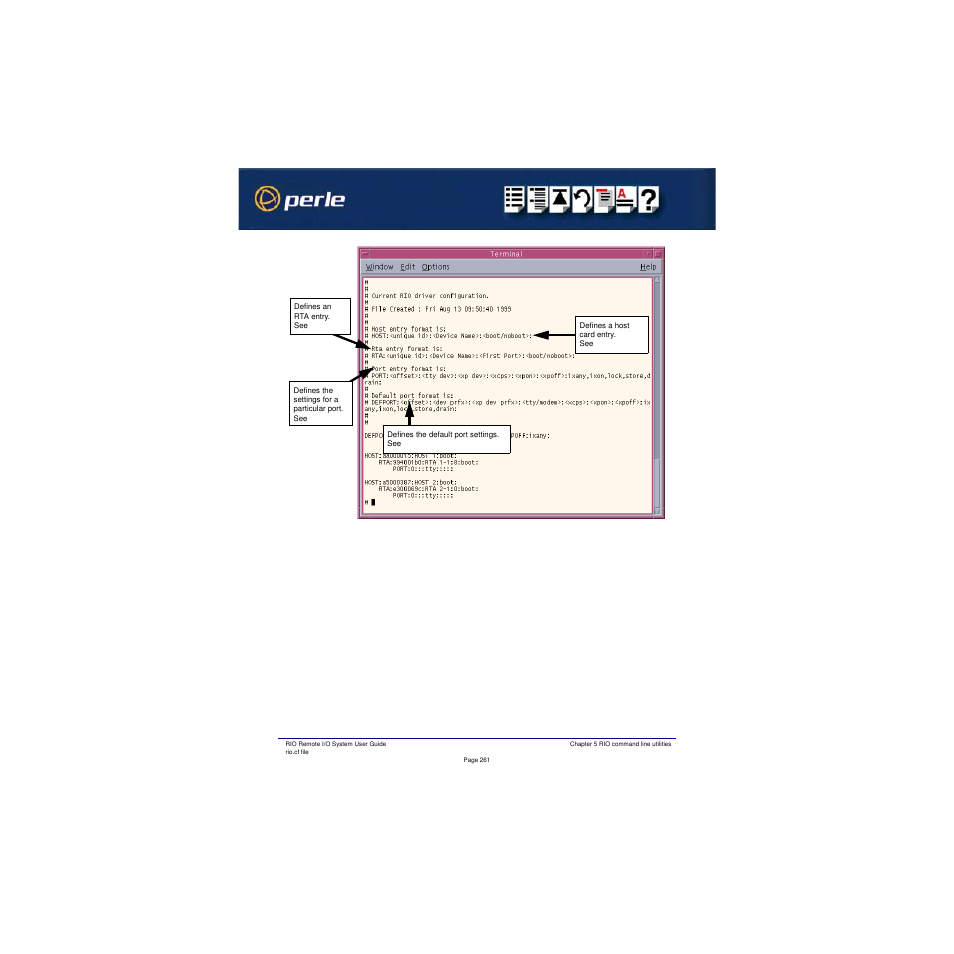 Perle Systems RIO 5500036-17 User Manual | Page 261 / 327