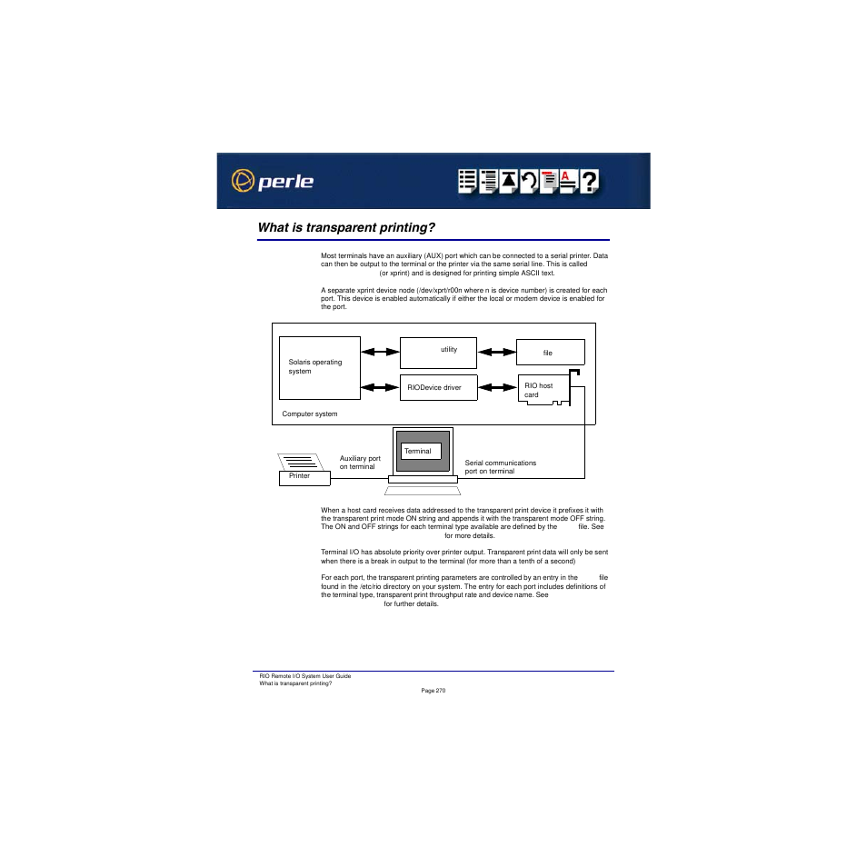 What is transparent printing | Perle Systems RIO 5500036-17 User Manual | Page 270 / 327