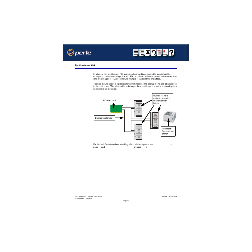Fault tolerant link | Perle Systems RIO 5500036-17 User Manual | Page 29 / 327
