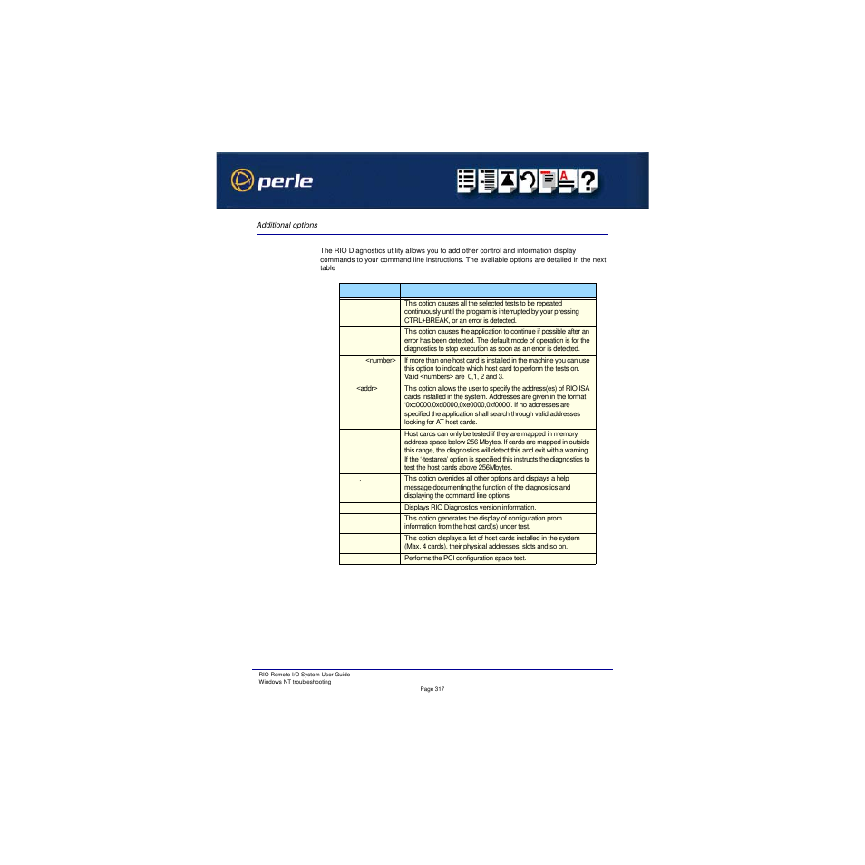 Additional options | Perle Systems RIO 5500036-17 User Manual | Page 317 / 327