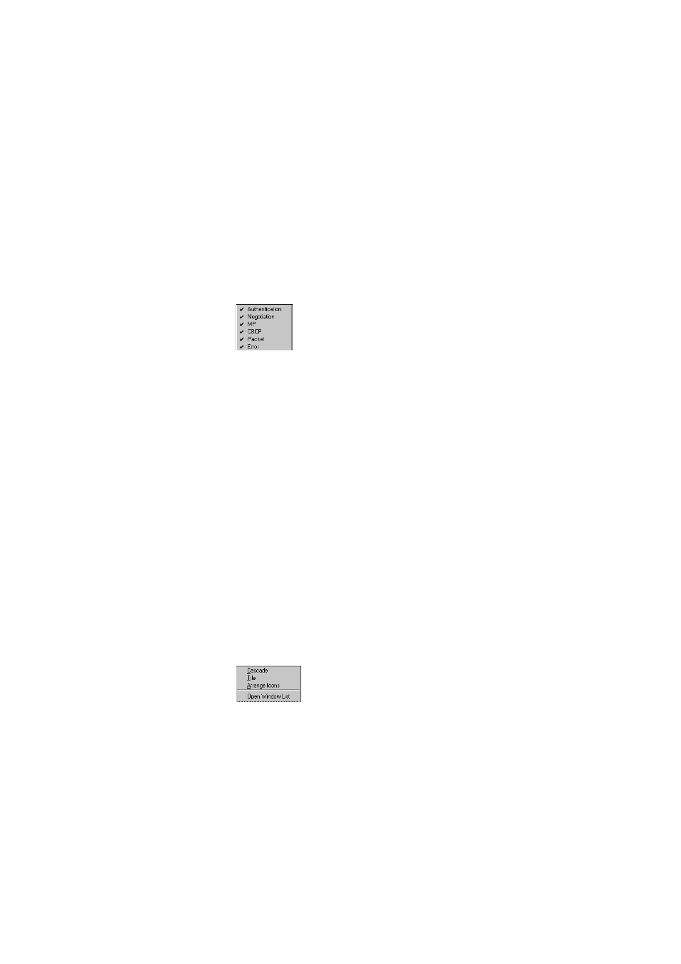 Window menu | Perle Systems 833IS User Manual | Page 71 / 340