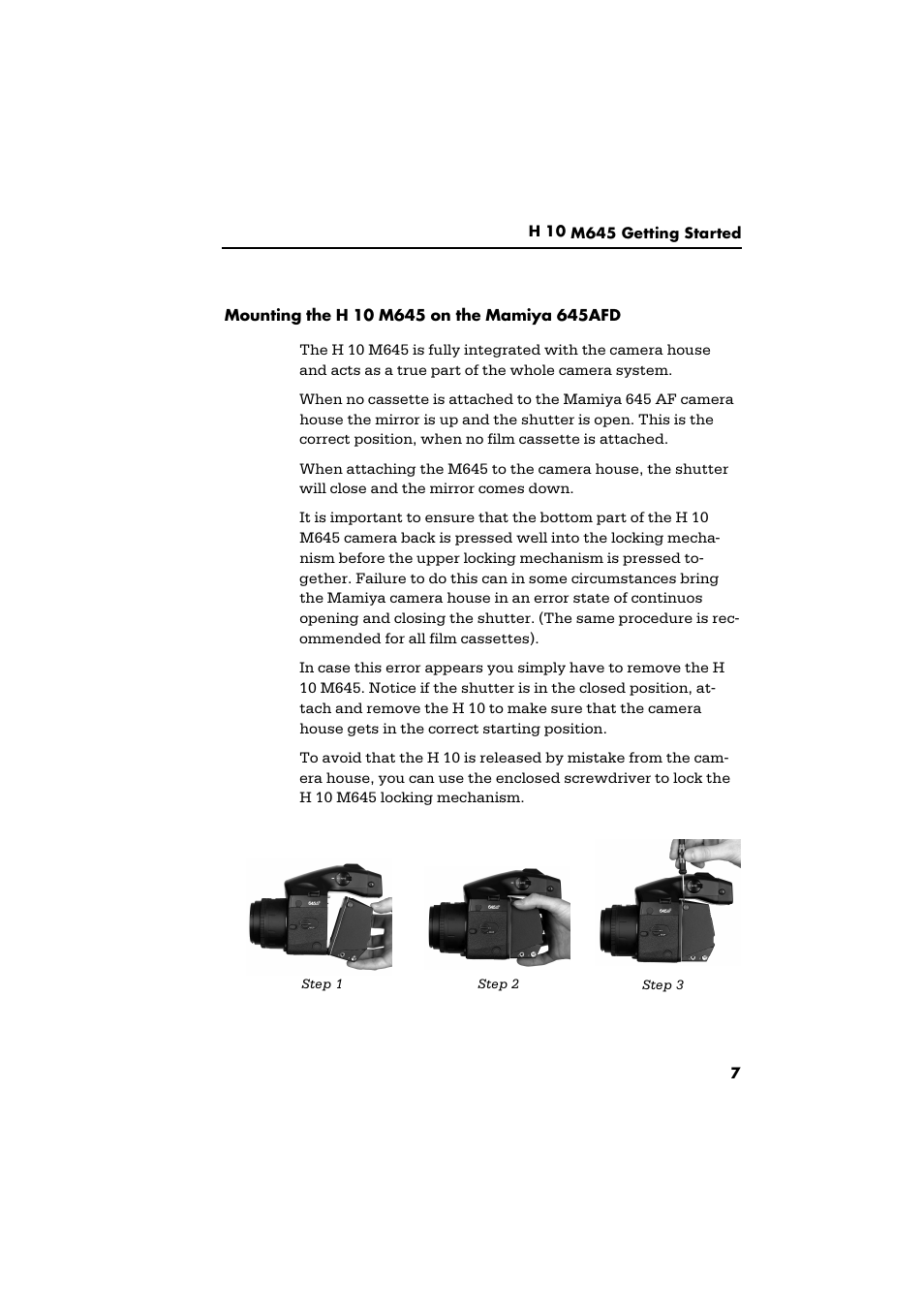 Phase One H 10 M645 User Manual | Page 9 / 15
