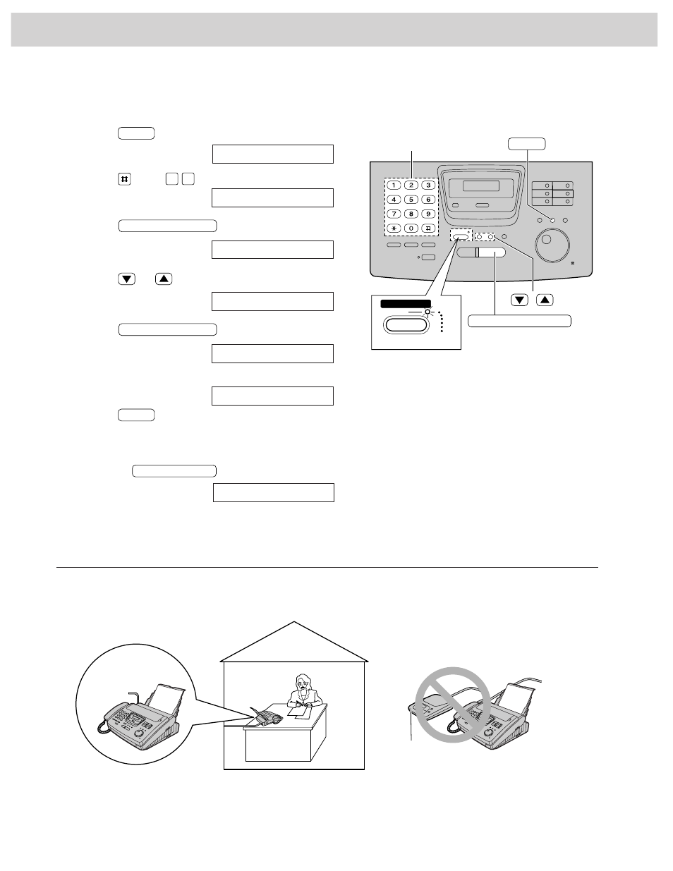 Receiving faxes, Changing the fax only mode to the tel/fax mode, We recommend the following setup | Panasonic KX-FM255 User Manual | Page 70 / 144