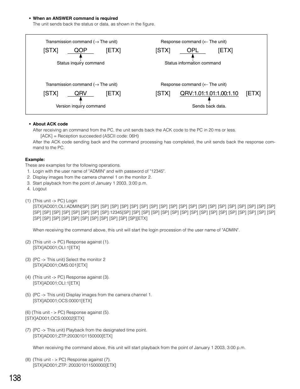 Panasonic WJ-HD316 User Manual | Page 138 / 160