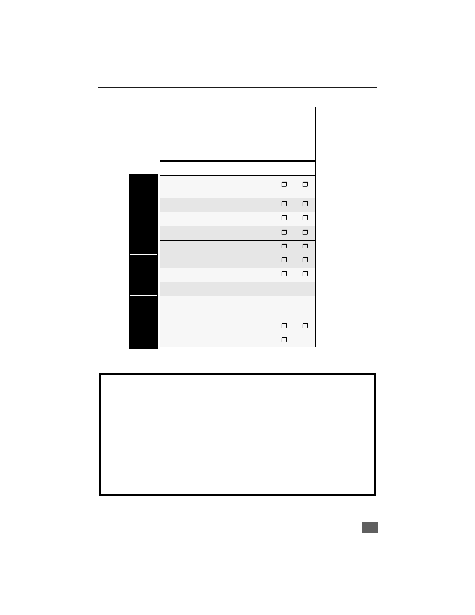 Feature comparison chart | Panasonic CT-27G6 User Manual | Page 3 / 32
