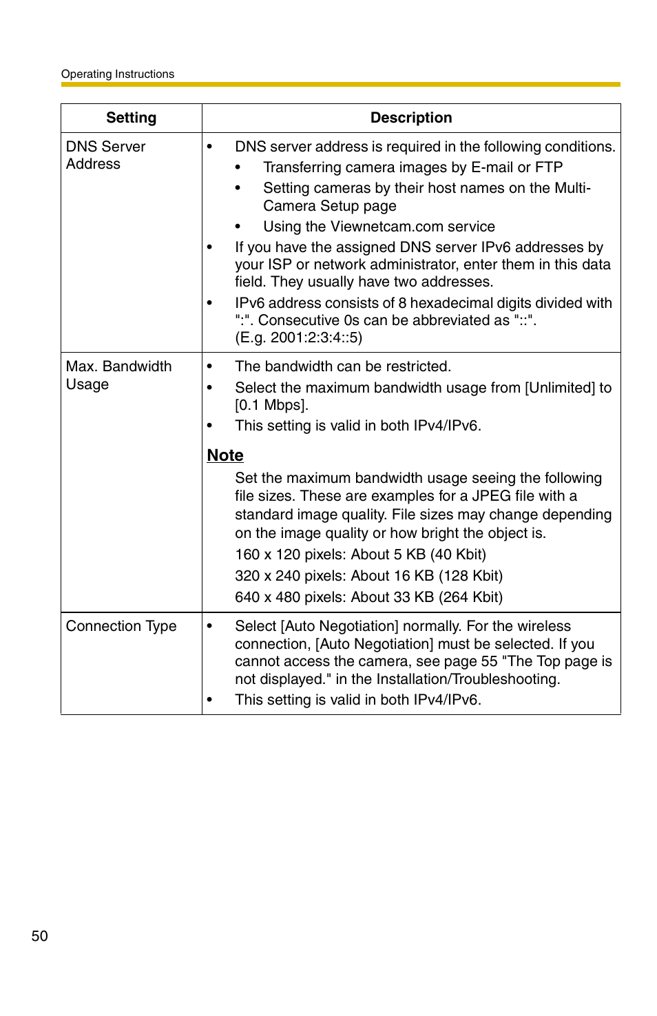 Panasonic BB-HCM371A User Manual | Page 50 / 160