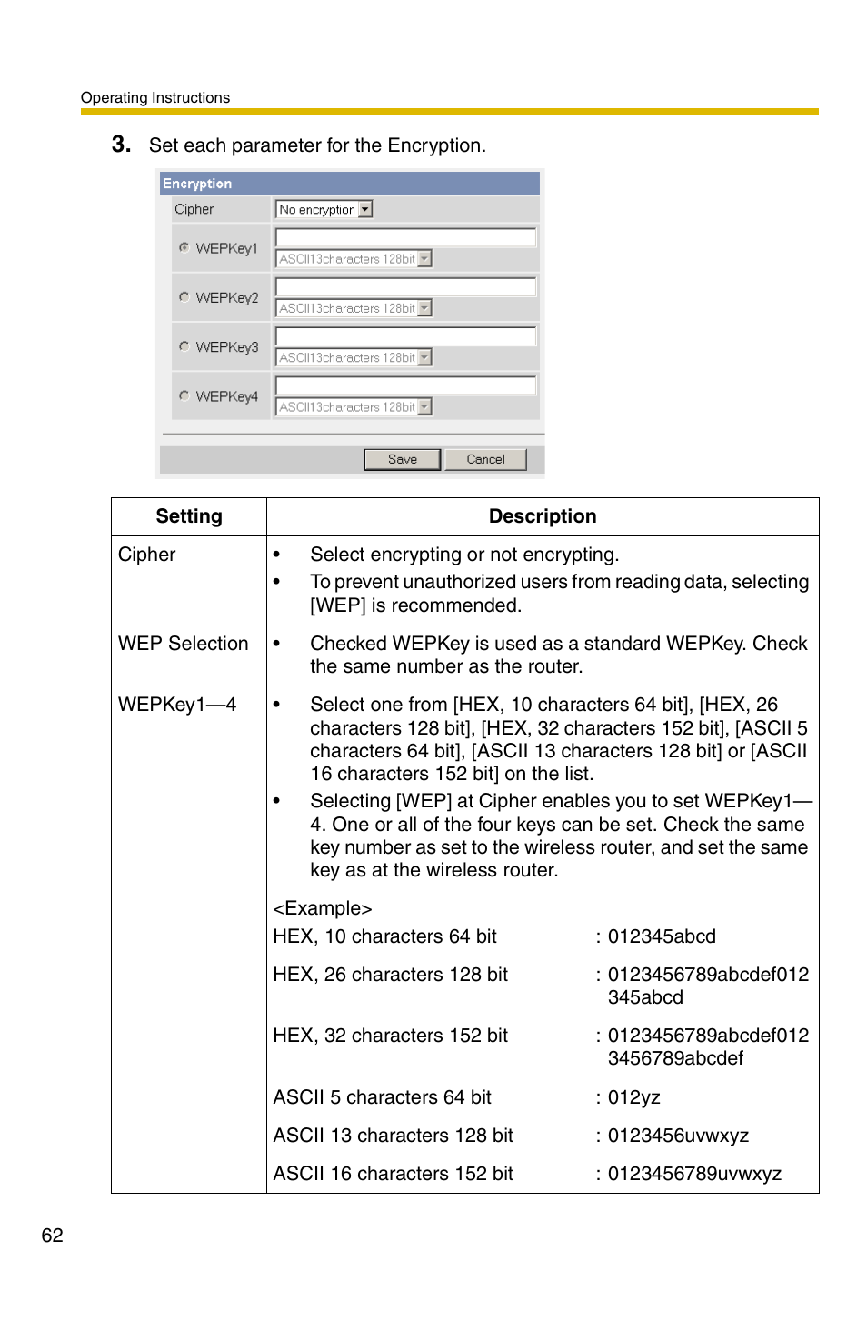 Panasonic BB-HCM371A User Manual | Page 62 / 160