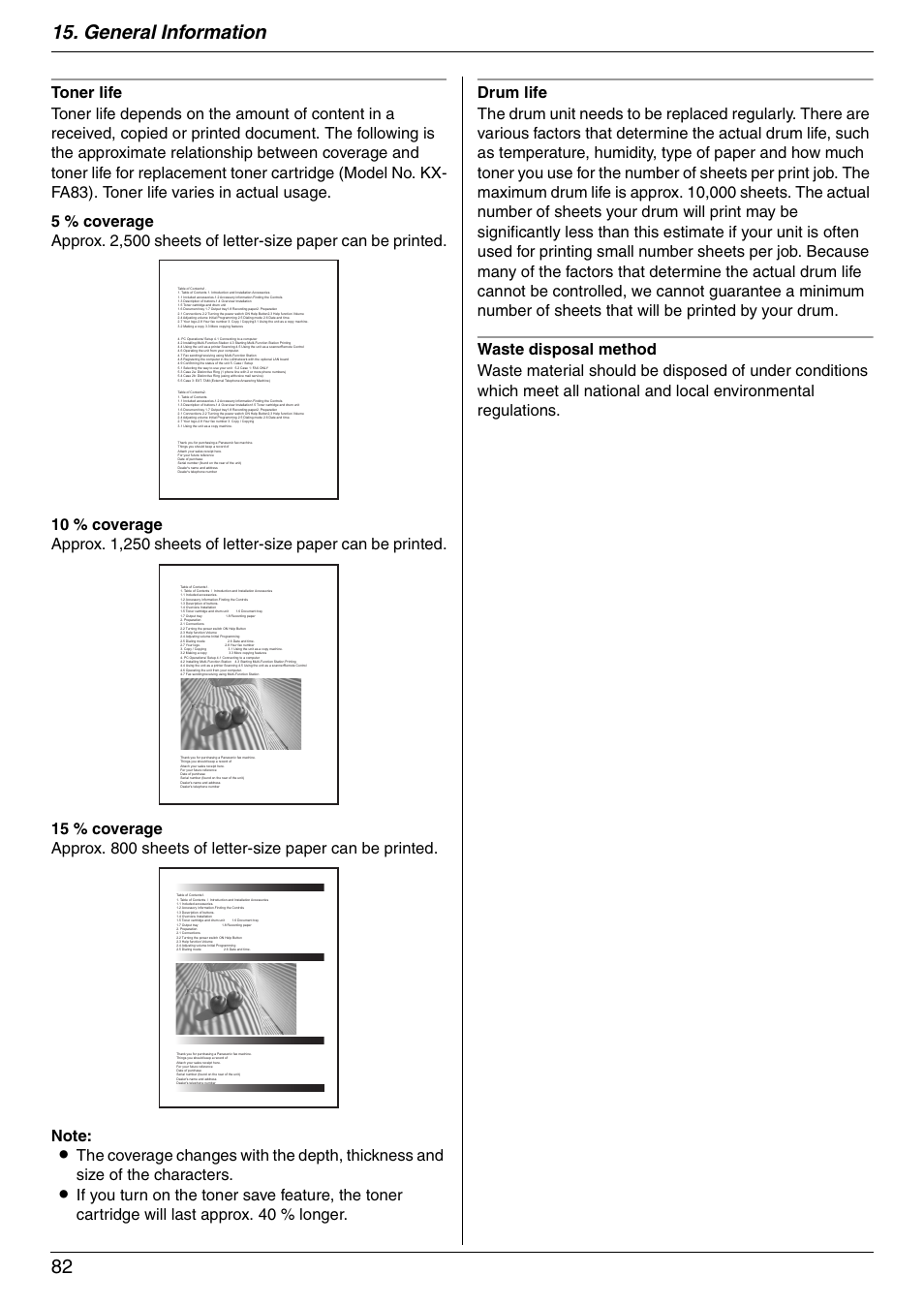 General information 82 | Panasonic KX-FLM671 User Manual | Page 82 / 92