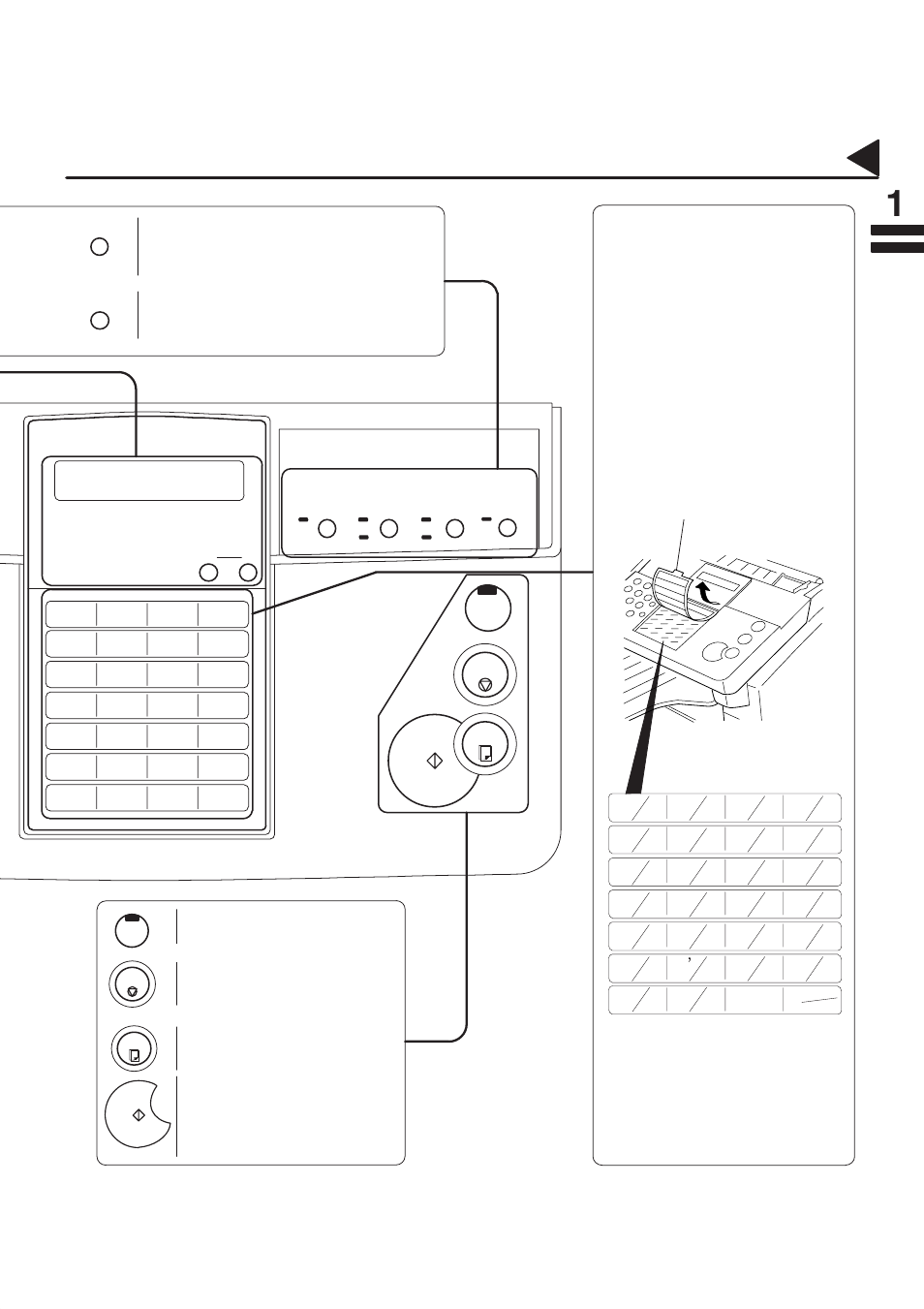 Control panel, Panafax, Panasonic | Panasonic PANAFAX UF-333 User Manual | Page 15 / 148