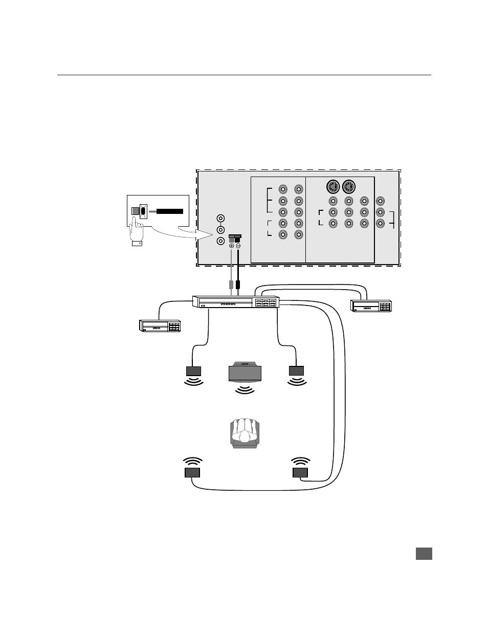 Home theater connection, Heater, Onnection | Us patent pending, Listener | Panasonic CT 36HX41 User Manual | Page 12 / 58