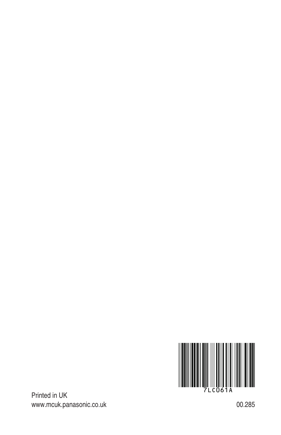 Panasonic EB-GD93 User Manual | Page 68 / 68