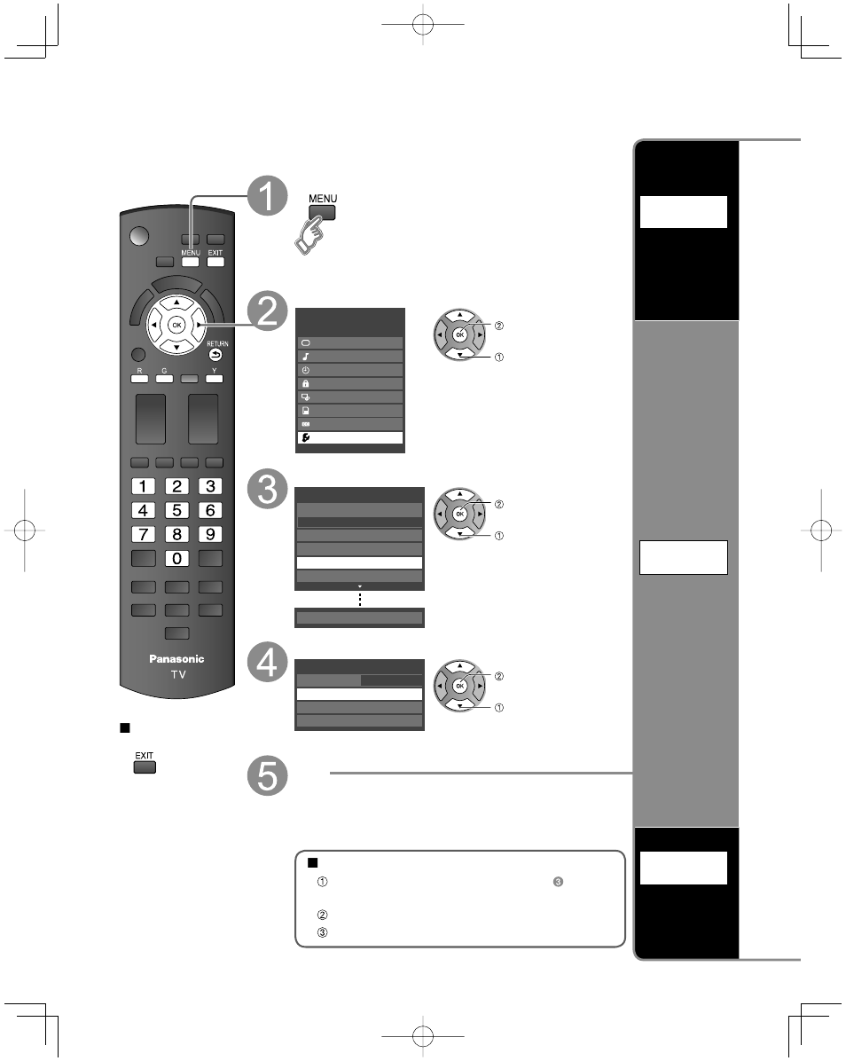 Editing and setting channels, Select “setup, Select “ant/cable setup | Select the function | Panasonic TC-26LX14 User Manual | Page 38 / 58