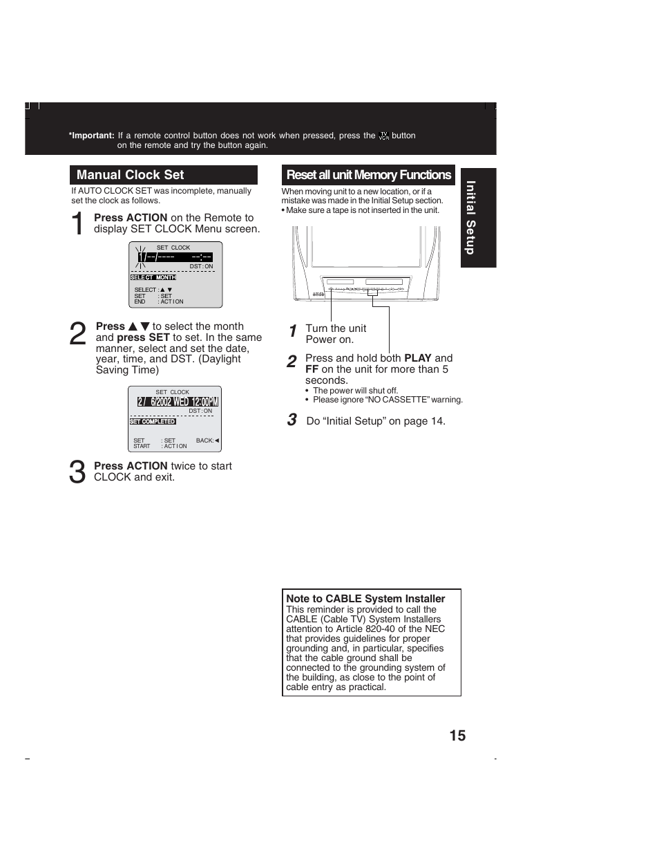 Panasonic PV-DM2792 User Manual | Page 15 / 75