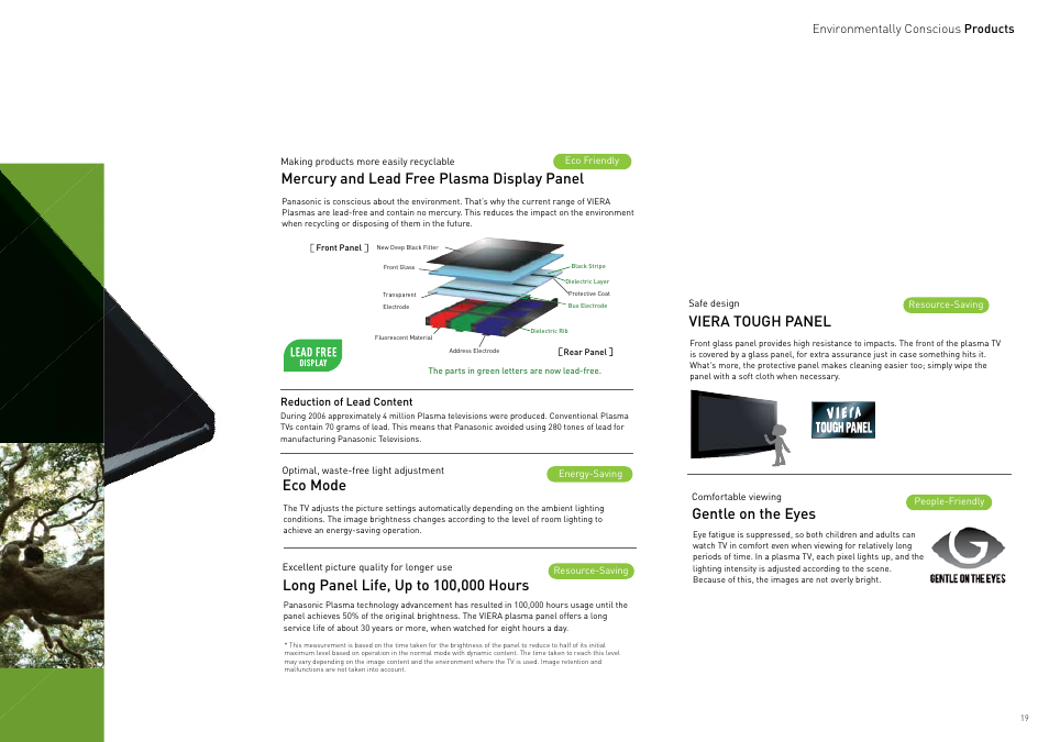 Environmentally conscious products | Panasonic Viera TY-WK42PR4W User Manual | Page 19 / 52