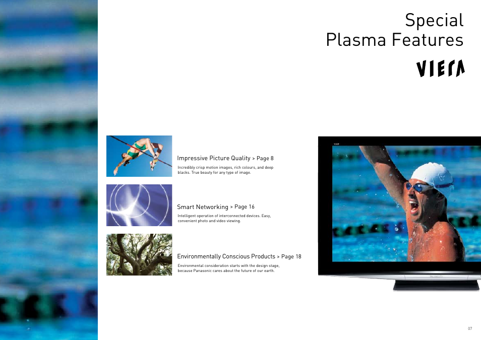 Deeply moving, Special plasma features | Panasonic Viera TY-WK42PR4W User Manual | Page 7 / 52