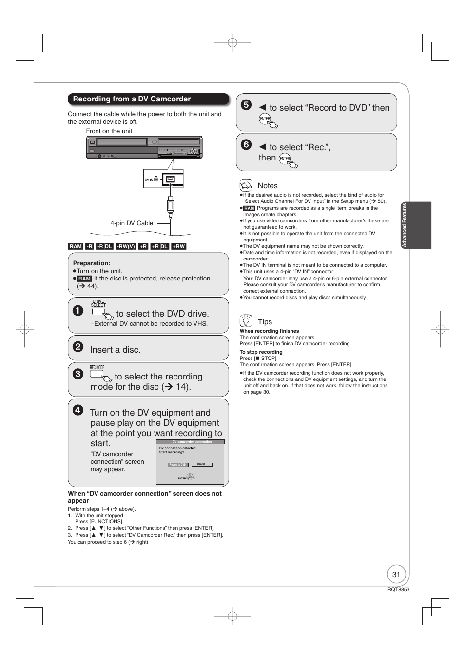 Panasonic DIGA DMR-EZ47V User Manual | Page 31 / 100