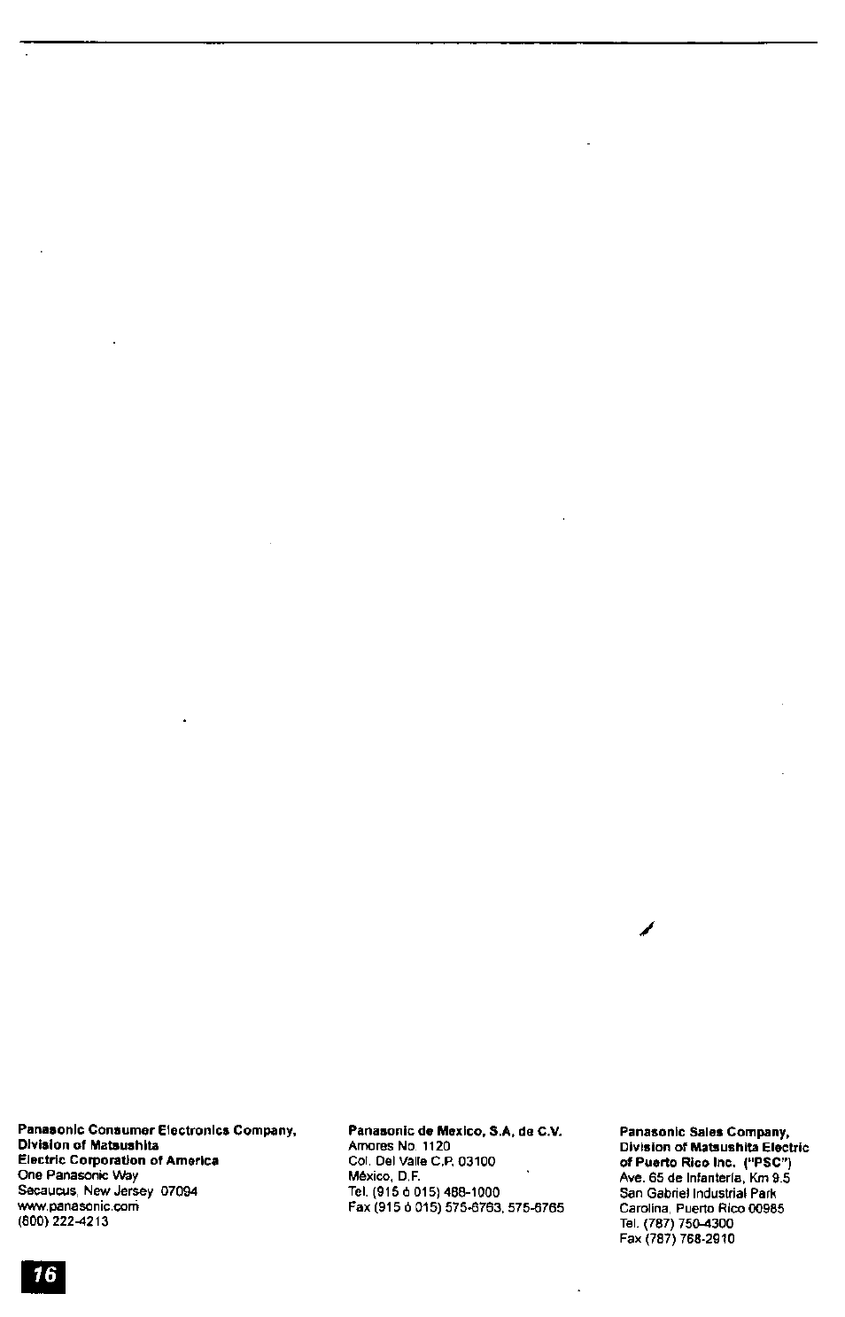 Panasonic CT-2771S User Manual | Page 16 / 32