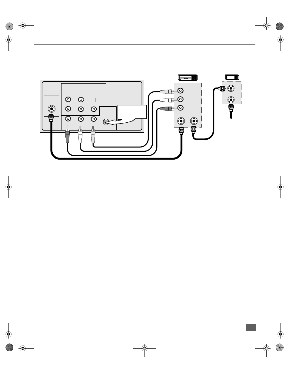 Vcr and cable box connection (ct-27sx11/u), Nstallation vcr and cable box connection | Panasonic CT 36SX31 User Manual | Page 10 / 58