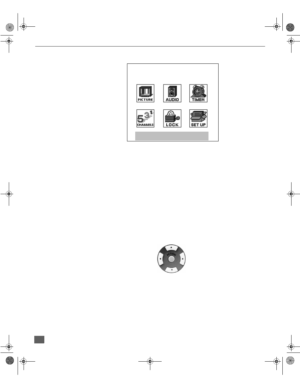 Main menu, Remote control buttons, Remote control guide | Exit, Remote control buttons remote control guide | Panasonic CT 36SX31 User Manual | Page 17 / 58
