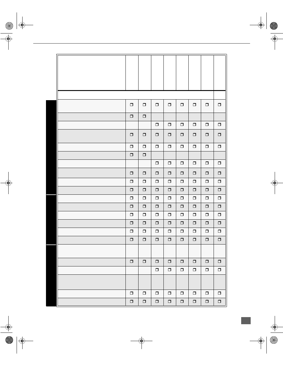 Feature comparison chart, A/v j acks audio sp ecial fea t ure s | Panasonic CT 36SX31 User Manual | Page 4 / 58