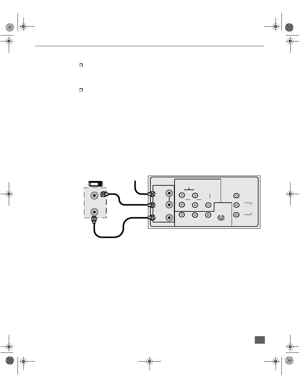 Conexion del decodificador de cable | Panasonic CT 36SX31 User Manual | Page 41 / 58