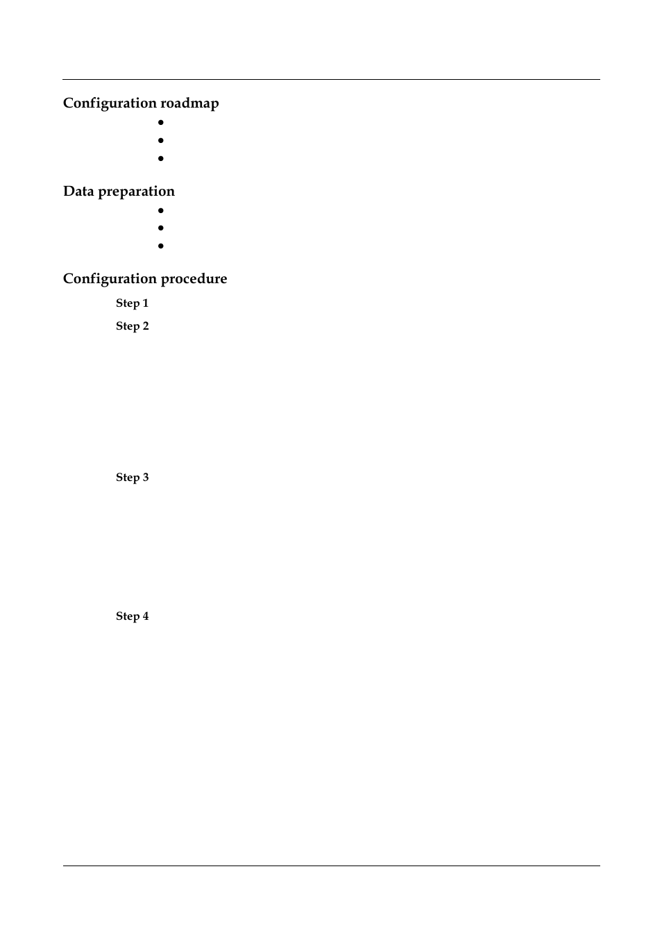 Configuration roadmap, Data preparation, Configuration procedure | Panasonic NN46240-501 User Manual | Page 59 / 237