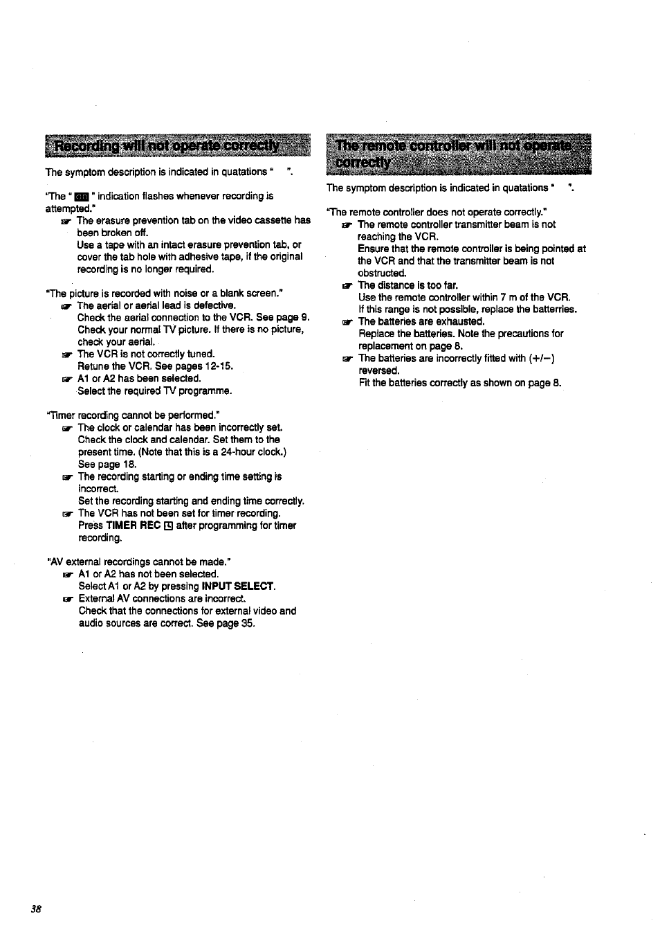Panasonic NV-HD 630 User Manual | Page 38 / 40
