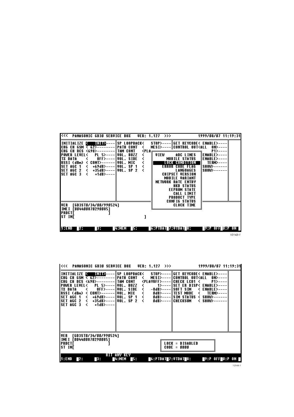 Lock code, 6 lock code, 1 check current lock code | Panasonic EB-GD30 User Manual | Page 59 / 90