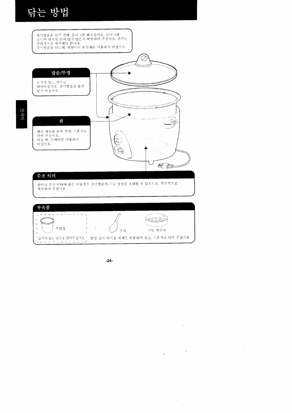Panasonic Rice Cooker/Steamer SR'GO6FG/SR.G10FG/SR.GI8FG User Manual | Page 24 / 44