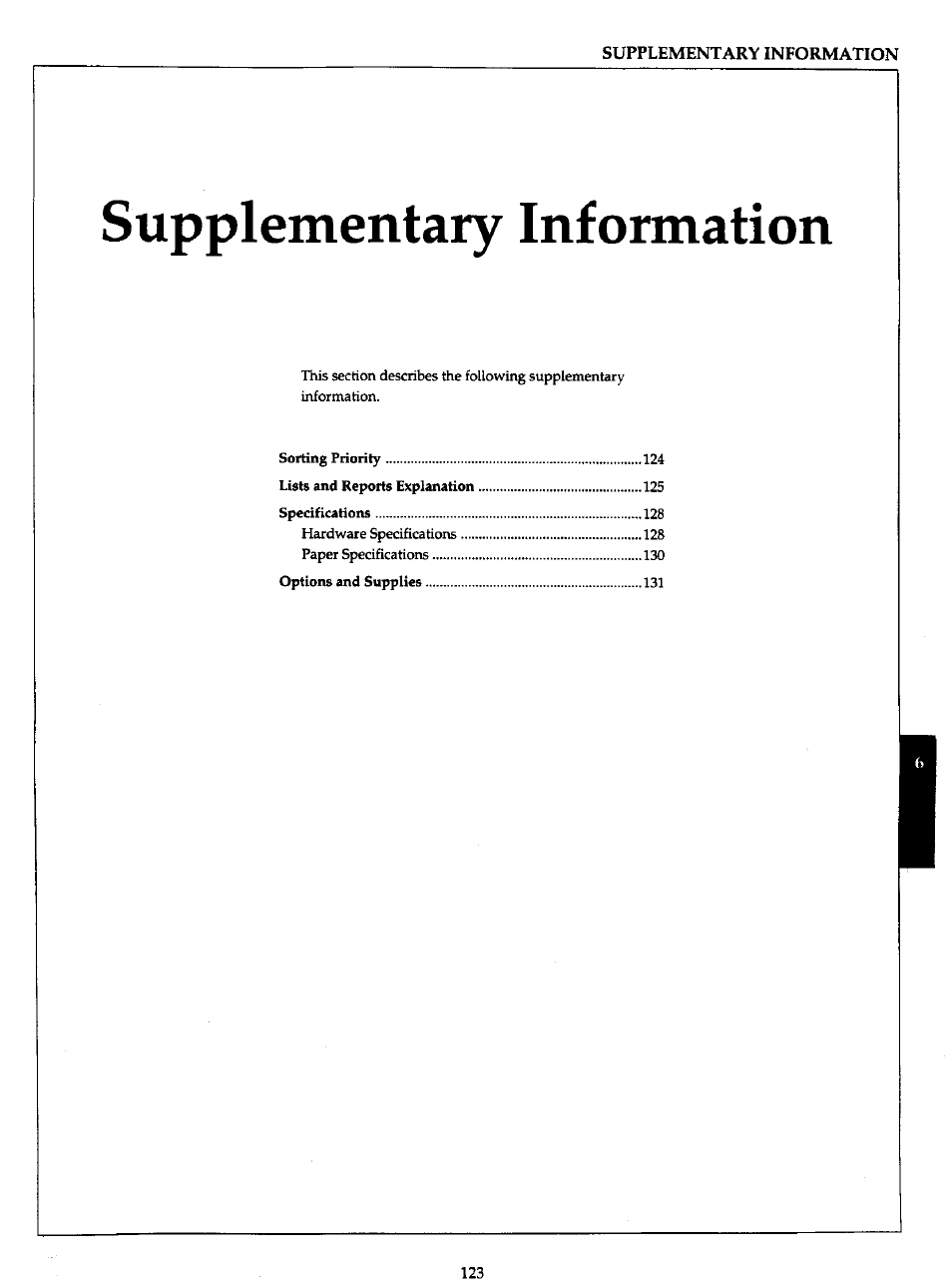 Supplementary information | Panasonic Panafax UF-766 User Manual | Page 130 / 142
