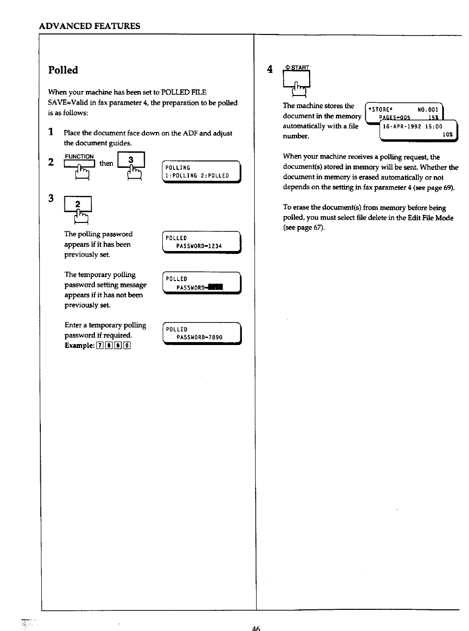Polled | Panasonic Panafax UF-766 User Manual | Page 53 / 142