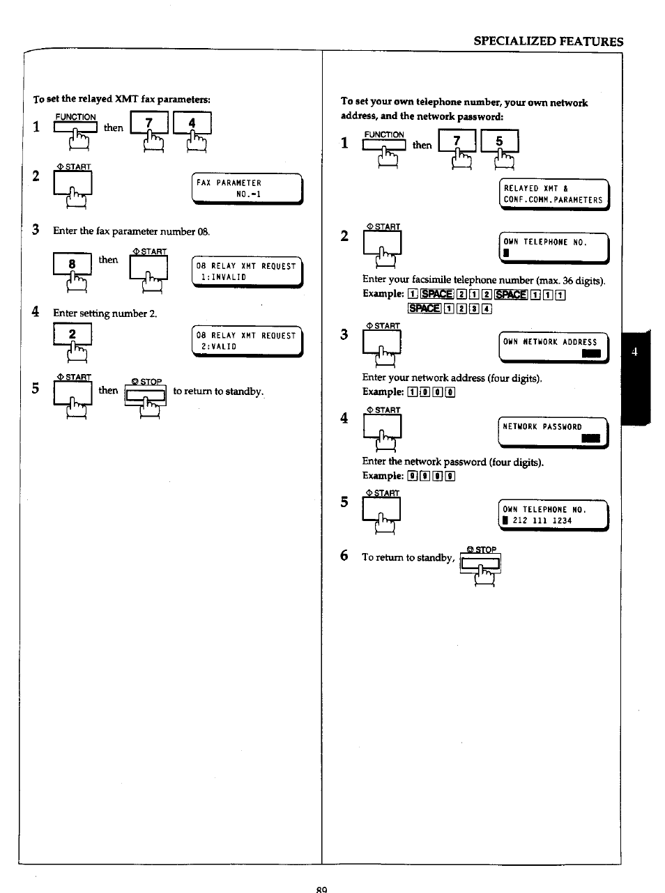 21451 estop | Panasonic Panafax UF-766 User Manual | Page 96 / 142